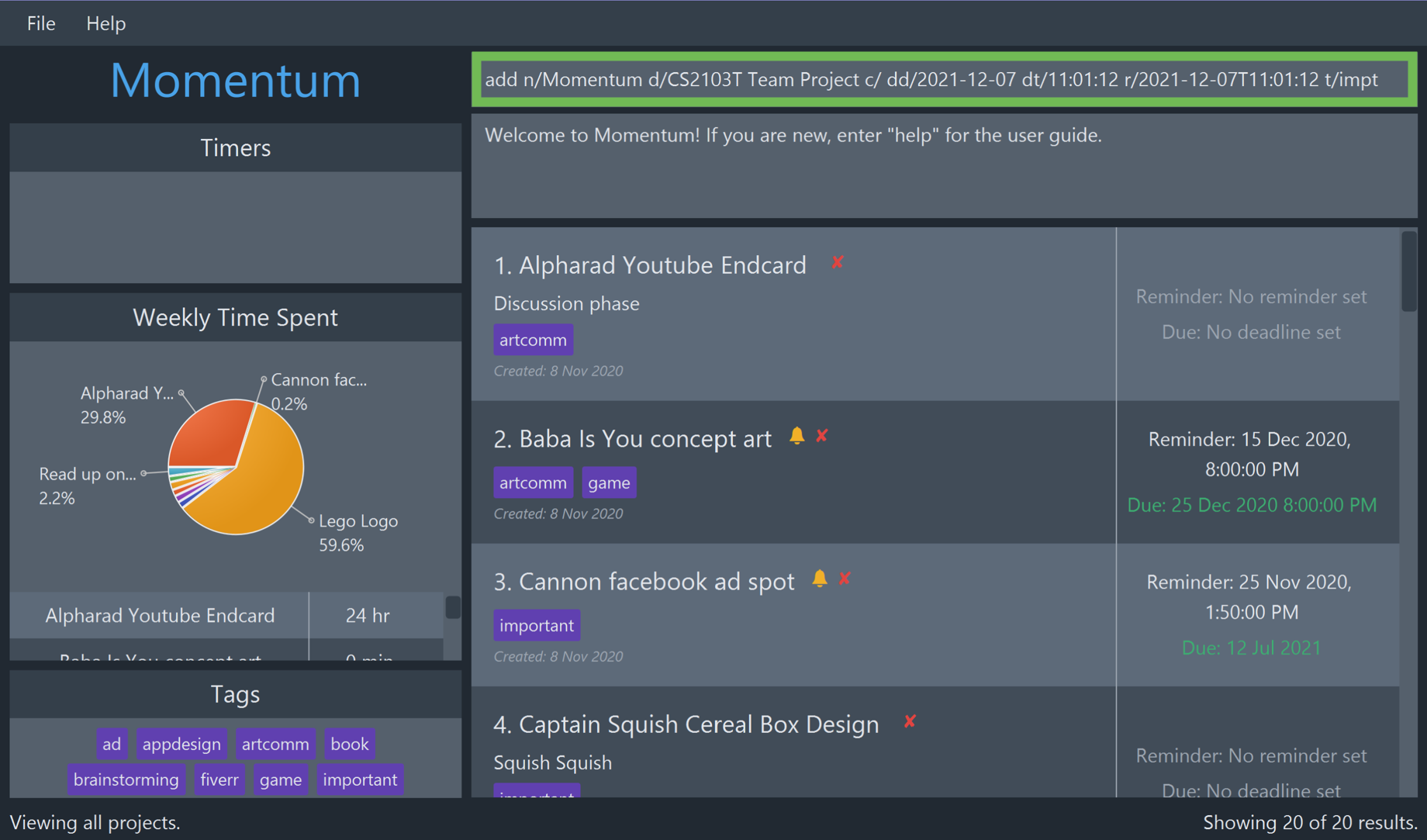 Walkthrough of Creating a Project Diagram Step 1