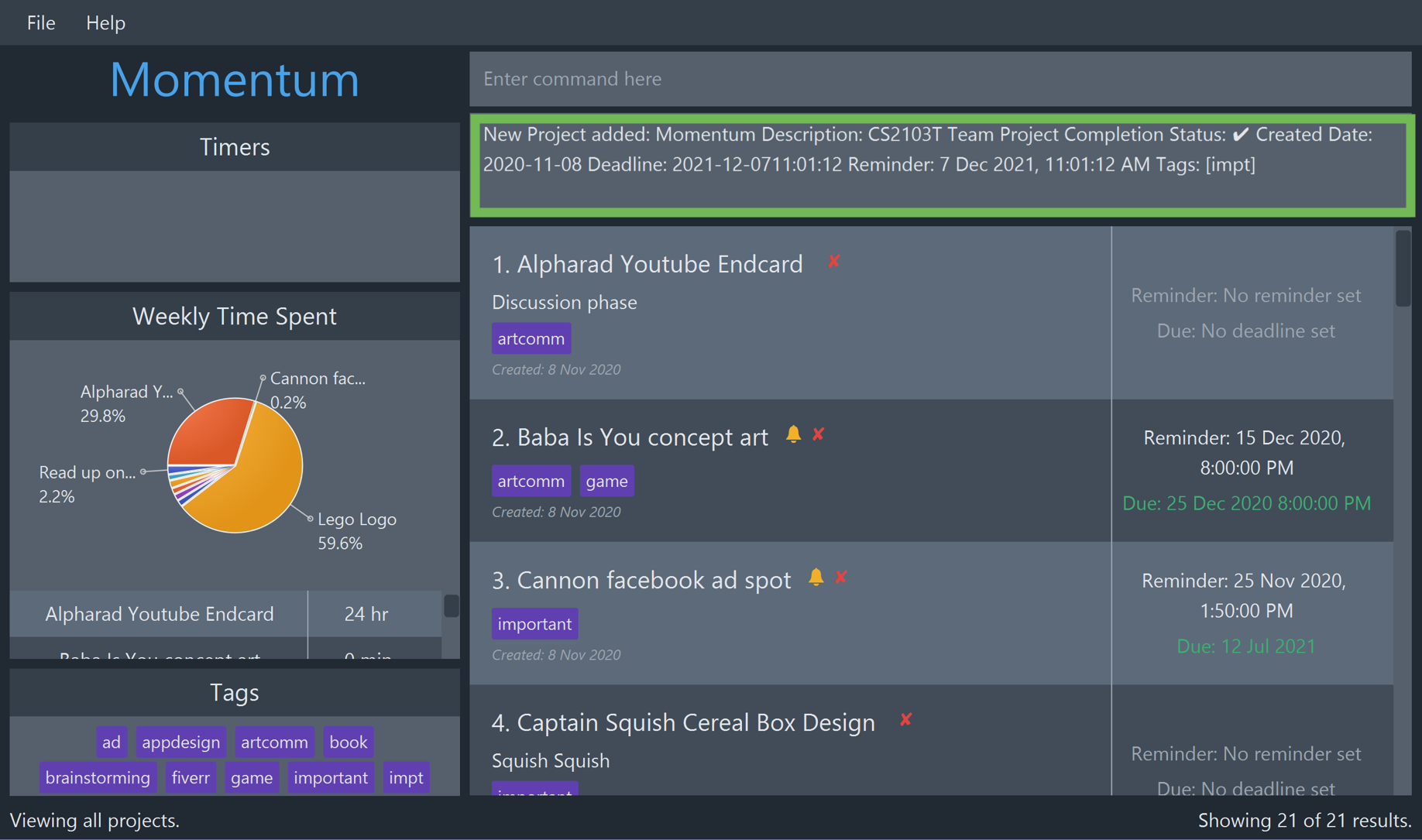 Walkthrough of Creating a Project Diagram Step 2