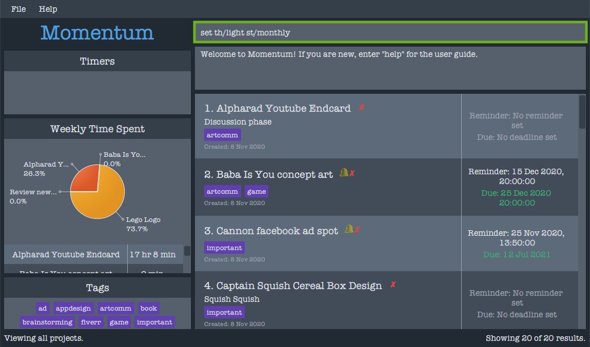 Settings Walkthrough Step 1